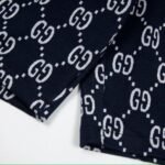 Shorts Gucci Monogram Stripe Navy - Image 9