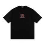 T-shirt Balenciaga BB Gothic Print Black
