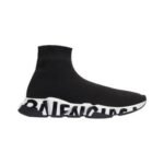 Balenciaga Speed Graffiti Trainer Black White