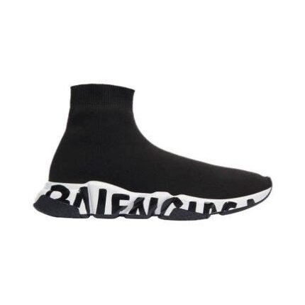 Balenciaga Speed Graffiti Trainer Black White