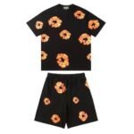 Set Denim Tears Floral Print Black