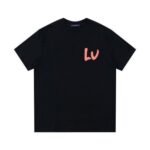 T-Shirt Louis Vuitton LV Multicolor Logo Black
