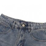 Jeans Louis Vuitton LV Light Wash Embroidered - Image 5