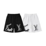 Shorts Louis Vuitton LV Black Script Embroidery
