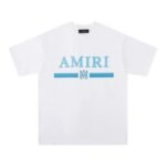 Amiri Bar Logo White/Blue T-Shirt
