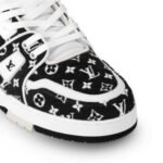 Louis Vuitton Trainer Monogram Black & White Sneakers - Image 6