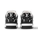 Louis Vuitton Trainer Monogram Black & White Sneakers - Image 7