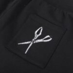 Shorts Louis Vuitton LV Black Embroidered Tools - Image 5