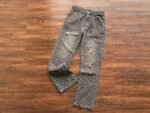 Louis Vuitton Distressed Baggy Monogram Jeans - Image 2