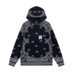 Amiri Bandana B-Ball Hoodie ‘BlackGrey’