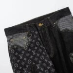 Jeans Louis Vuitton x Nigo Monogram Patchwork Denim - Image 4