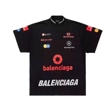 T-shirt Balenciaga Top League Oversized Black