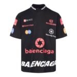 T-shirt Balenciaga Top League Oversized Black - Image 2