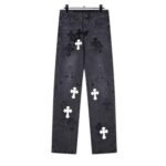 Pants Chrome Hearts Jeans Cross Patches - Image 2