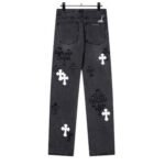 Pants Chrome Hearts Jeans Cross Patches - Image 3