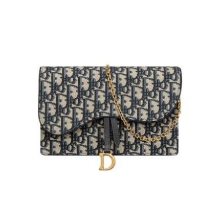 Pochette Dior Saddle Jacquard Oblique
