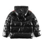 Jacket Puffer Moncler Black Hooded - Image 2