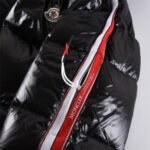 Jacket Puffer Moncler Black Hooded - Image 9