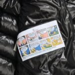 Jacket Puffer Moncler Black with Hood - Image 10