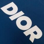 T-shirt Dior Logo Blue - Image 4