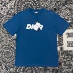 T-shirt Dior Logo Blue - Image 5