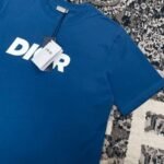 T-shirt Dior Logo Blue - Image 6