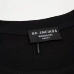 T-shirt Balenciaga BB Pixel Logo Black - Image 8