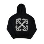 Hoodie Off-White Black Graphic