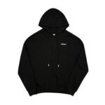 Hoodie Off-White Black Graphic - Image 2