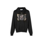 Hoodie Off-White Black with Yellow Arrows - Image 4