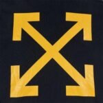 Hoodie Off-White Black with Yellow Arrows - Image 10