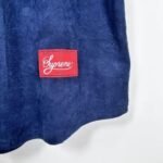 Jersey Supreme Button-Up Velour Logo Navy - Image 7