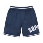 Shorts Supreme Velour Stripe Logo Embroidery