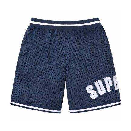 IMG6566 Shorts Supreme Velour Stripe Logo Embroidery - Image 1