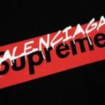 T-shirt Balenciaga x Supreme Collab Black - Image 4