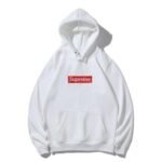 Hoodie Supreme Box Logo White