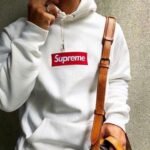 Hoodie Supreme Box Logo White - Image 4