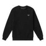 Sweatshirt Prada Black Logo Crewneck