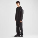 Sweatshirt Prada Black Logo Crewneck - Image 11