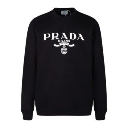 Sweatshirt Prada Milano Black Crewneck