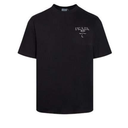 T-shirt Prada Milano Crest Logo Black