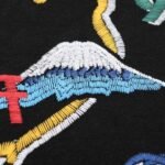 T-shirt BAPE Japan Map Embroidery Black - Image 8