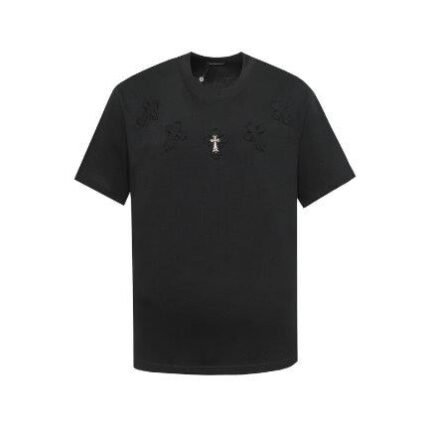 T-shirt Chrome Hearts Black Cross Embroidery