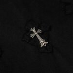 T-shirt Chrome Hearts Black Cross Embroidery - Image 4