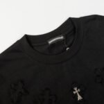 T-shirt Chrome Hearts Black Cross Embroidery - Image 7