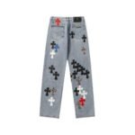 Jeans Chrome Hearts Multicolor Cross Patch - Image 2