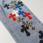 Jeans Chrome Hearts Multicolor Cross Patch - Image 6