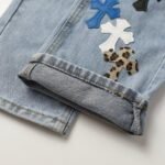 Jeans Chrome Hearts Multicolor Cross Patch - Image 10