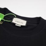 Gucci Graphic T-shirt with Cartoon Black Logo - Image 6