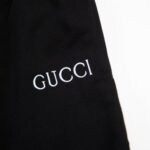 Shorts Gucci Stripe Logo Black - Image 4